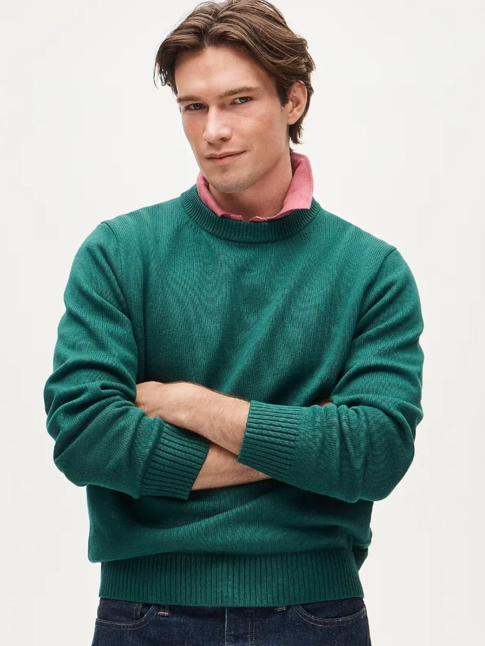 J. Crew | Sweater | Heritage Cotton Crewneck Sweater | Magic Forest